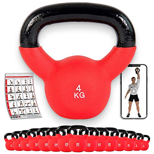 POWRX - Kettlebell Cast Iron 4-30...