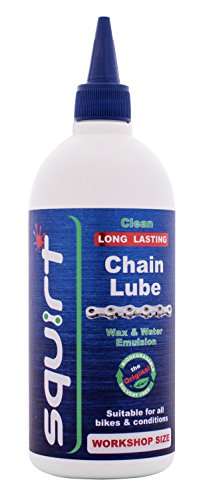 Le lubrifiant pour chaîne longue durée Squirt Clean...