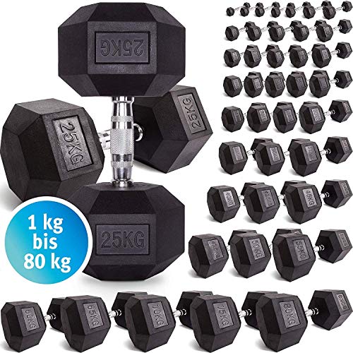 C.P. Sports HexagonRubber Dumbbell...