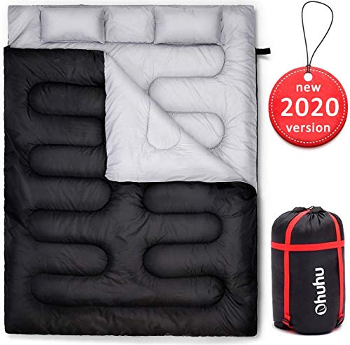 Ohuhu 220x150cm Double sac de couchage...