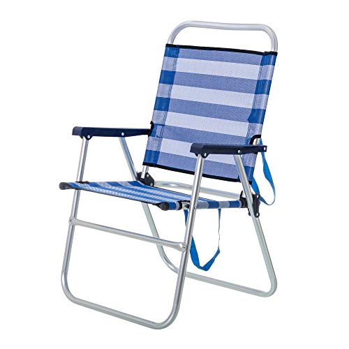 Chaise pliante pour la plage ou le camping Blue...