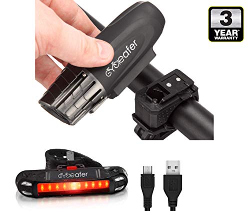 Cycleafer® Lumière rechargeable pour vélo...