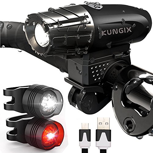 KUNGIX LED Bicycle Light, 3 in...