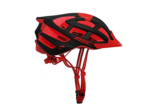 MSC Bikes HX100SMBKRD Casque de VTT, Rouge...